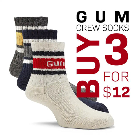 GUM Crew Sock - Men's - Moss & Pistachio
