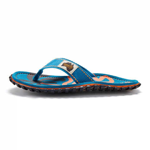 Islander Flip-Flops - Women's - Blue Palmetto